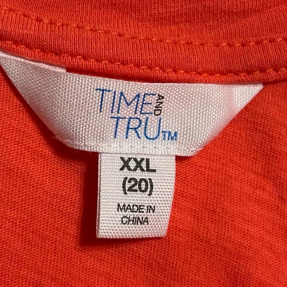 Women's Sleeveless Orange Top - Picture 3 of 3